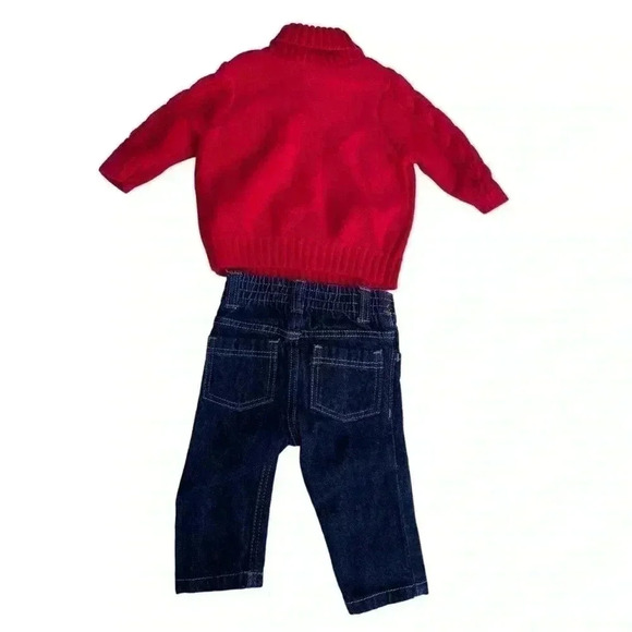 Boys Old Navy Sweater Jean Set•Size 0-3 Months•Preowned Great Condition• - Picture 5 of 5
